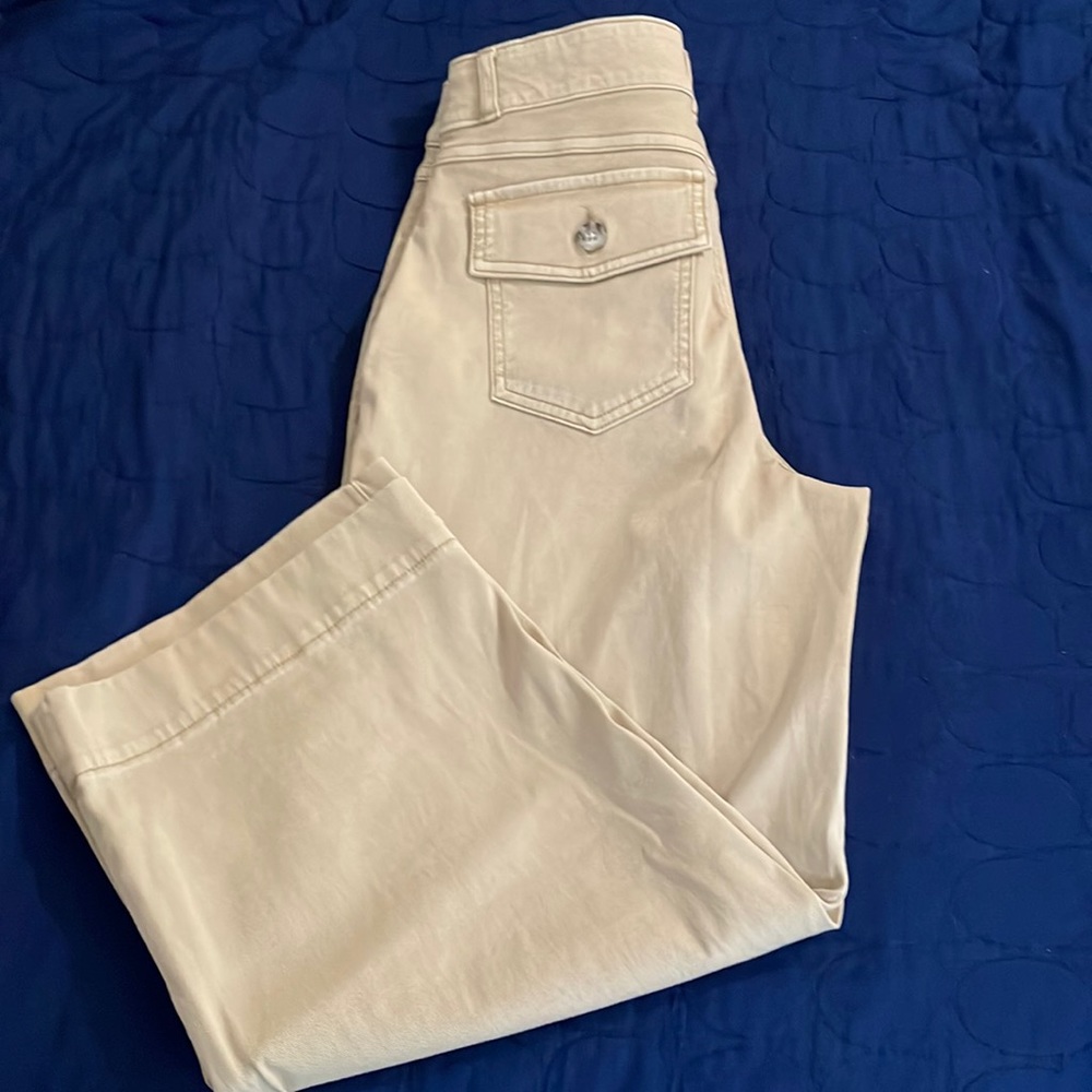 Spanx khaki capris